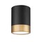 Z-Lite Algar Flush Mount, 1-Light, 6 In.W x 8 In.H, Matte Black + Modern Gold/Frosted 1006F6-MB-MGLD-LED - alternate 1